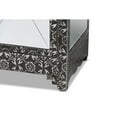 thumbnail image 6 of Baxton Studio Wycliff Industrial Glam and Luxe Silver Finished Metal and Mirrored Glass 1-Drawer Sideboard Buffet, 6 of 7