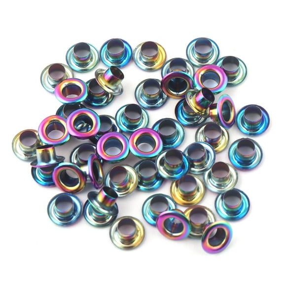 Round Eyelets Grommets Eyelet Rivets Metal Grommets for Leather Fabric Clothing Belt Shoe Crafts Bag DIY