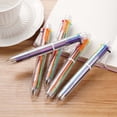 thumbnail image 4 of Yunuuuoa 6-in-1 Multicolor Retractable Ballpoint Pen, 0.7mm Fine Point Writing Pens for Office, School, Students, Smooth Ink Gel Pens, Bulk Pack, Click Pens, Gifts, Supplies, 4 of 9