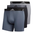 thumbnail image 2 of Big & Tall adidas 3-pack Performance Boxer Briefs Color: Black Multi Size: 4XL, 2 of 4