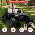 thumbnail image 4 of 24V 2 Seaters Ride On UTV with Remote Control, Battery Powered Extra Large Ride Car Toy for 2 Kids, 2 Seats+One More Foldable Seat, 15.4" Eva Wheels Off-Road with Music, Light for 3-8 Years, 4 of 6