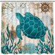 thumbnail image 1 of Juego de cortina de baño de tortuga con alfombrilla antideslizante, tapa de inodoro y alfombrilla de baño, 1 of 3