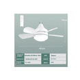 thumbnail image 3 of Lámpara Ventilador De Techo Con Luz Abanicos De Techo BLANCO, 3 of 5