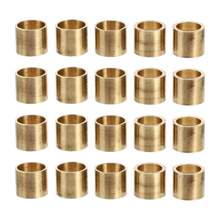 HOMEMAXS 20pcs Copper Cue Stick Mouthpiece Pool Cue Ferrules Snooker Pool Parts