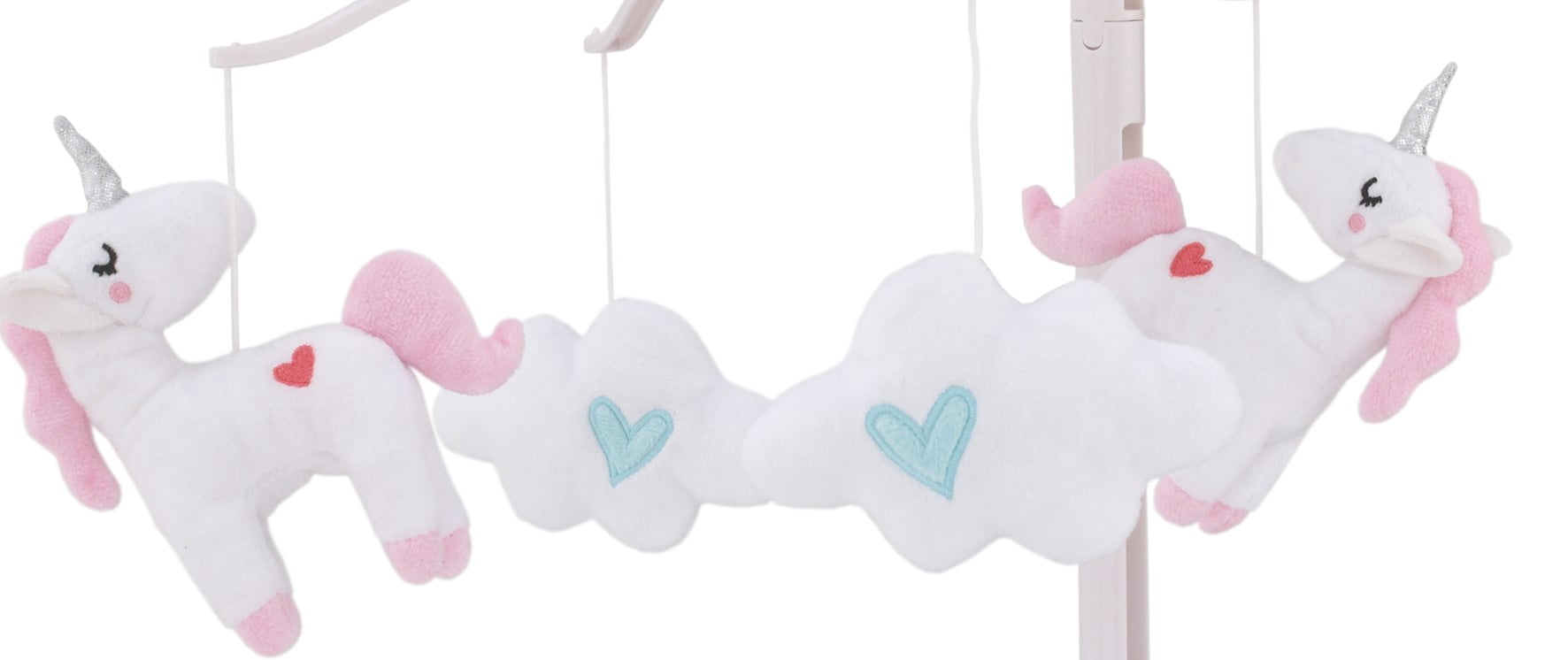 Little Love by NoJo Rainbow Unicorn Aqua Musical Mobile for Infant Nursery