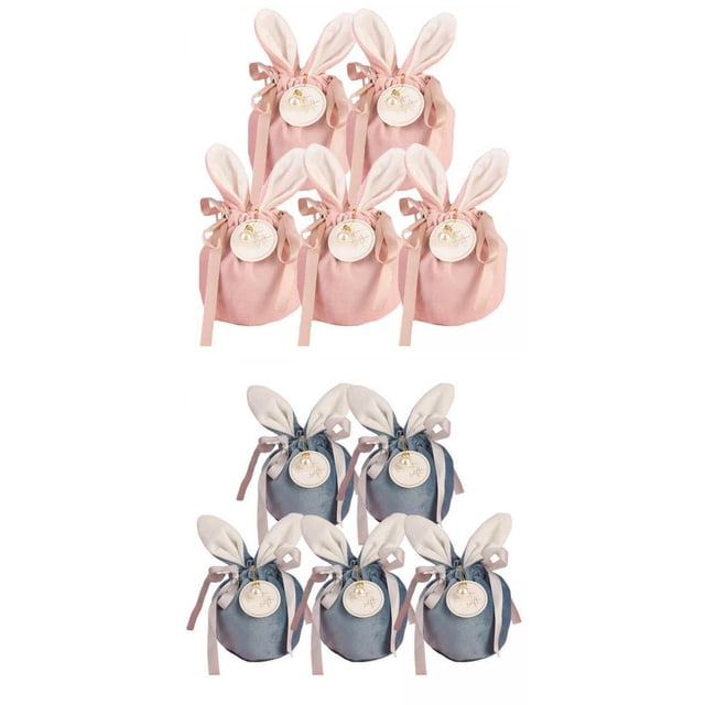 10x de Lindo de Pascua, Bolsa de Joyería Bolsas de Organizador de Joyas de Huevos Bolsas de Embalaje Bol