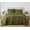 Olive Green, variant on Cannon 200 Thread Count Percale Oversized Comforter Set Grey Cotton 3-Piece King Comforter Set, solid color themed, for Men and Women, OEKO-TEX Certified Confidence