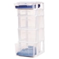 thumbnail image 5 of Gexandy Plastic 5 Clear Drawer Medium Home Organization Storage Container Tower with 3 Large Drawers and 2 Small Drawers, Black Frame, 5 of 9