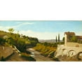 thumbnail image 2 of Elihu Vedder 24x14 Gold Ornate Framed and Double Matted Museum Art Print Titled - Fiesole (1859), 2 of 4