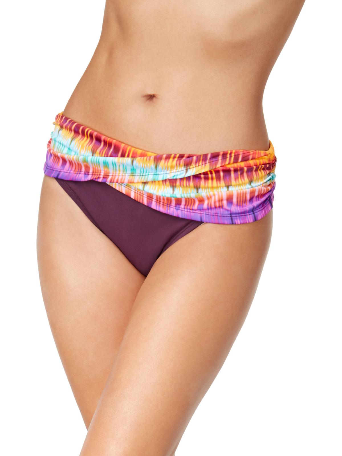Bleu Rod Beattie Womens Hipster Fold-Over Bikini Swim Bottom Purple 14 - image 1 of 4