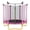 Pink + Metal, variant on LuckyNote 5.5 FT Kids Trampoline with Safety Net, Indoor Outdoor Toddler Trampoline with Enclosure, U-Shaped Stable Legs, Foam Padded Poles