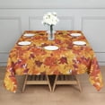 thumbnail image 3 of Autumn Fall Leaves Pattern Square Tablecloth,Waterproof Square Table Cover,Wipeable Spillproof Washable Table Cover for Home Kitchen Party Decor 52"x52"(132x132cm), 3 of 6