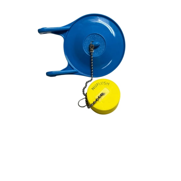 3.5-Inch Blue Silicone Toilet Flapper with Buoy – Universal Replacement