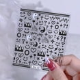 thumbnail image 3 of Pegatinas divertidas para decoración de uñas de Graffiti, pegatinas abstractas para uñas, autoadhesivas, cara de dama abstracta, hoja de rosa, diseño de uñas, puntas de manicura, decoración de uñas, 3 of 5