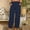 Dark Blue, variant on QUINDOS Wide Leg Womens Pants Ankle Length High Waisted Casual Pants Pull on Loose Trousers with Pockets