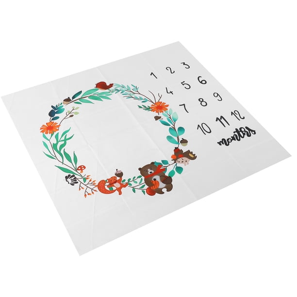Fondo De Fotografía De Bebé, Estera De Hito Mensual De Fácil Uso Popular Material De Algodón De Poliéster De Uso Multifuncional Para Accesorios Fotográficos ANGGREK Baby Crawling Mat