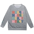 thumbnail image 4 of FAOWME Sweat à Capuche Imprimé Lettres Mode pour Filles Décontracté Ample Gris 7-8 Ans, 4 of 5