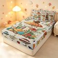 thumbnail image 2 of Homewish Wild Botanical Mushroom Zipper Full Size Comforter Sets with Fitted Sheet and 2 Pillowcases,Snails Butterfly Zipper Bedding Set,Beige,Polkadot Reversible,4pcs, 2 of 8