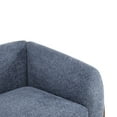 thumbnail image 5 of Christopher Knight Home 5-Seater Boucle Sectional Sofa Set, Faux Sherpa Couch with Wood Legs & Curved Design, Navy Blue, 5 of 13