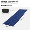 thumbnail image 7 of KingCamp Portable Sleeping Pad - Lightweight Non-Slip Soft Cotton Camp Cot Mattress Pad for Camping, Backpacking, Hiking 74.8L x 25.2W, 1.61LBS, NAVY, 7 of 7