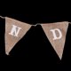 thumbnail image 3 of Guirnalda con banderines de arpillera Inscripción "Candy Bar" Marrón ER, 3 of 5
