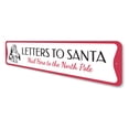 thumbnail image 4 of Letters to Santa Holiday Sign, Christmas Decorative Aluminum Sign - 4x18 inches, 4 of 4