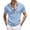 Sky Blue, variant on Summer Casual Outdoor Zippered Shirt Short Sleeve Knit Top With Jacquard Pattern Lightweight Breathable Loose Fit Wear