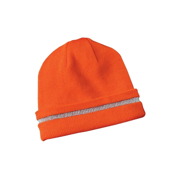 CornerStone Enhanced Visibility Beanie with Reflective Stripe | Winter Safety Hat for Men & Women, Warm & Durable Fabric