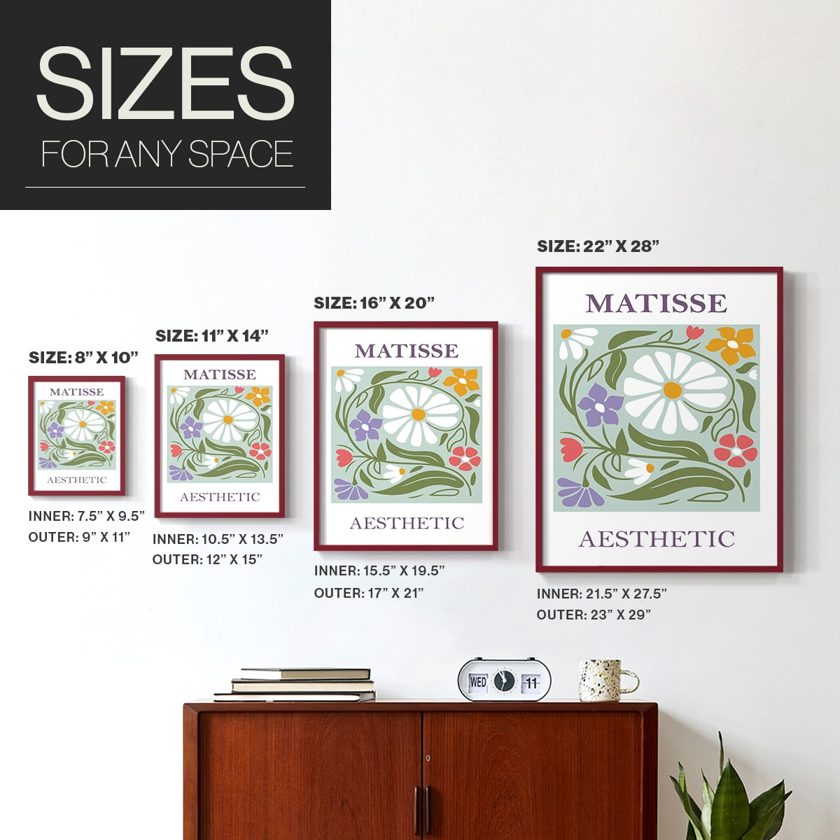 Matisse CCLXIX in Solid Wood 8 x 10 Framed Print