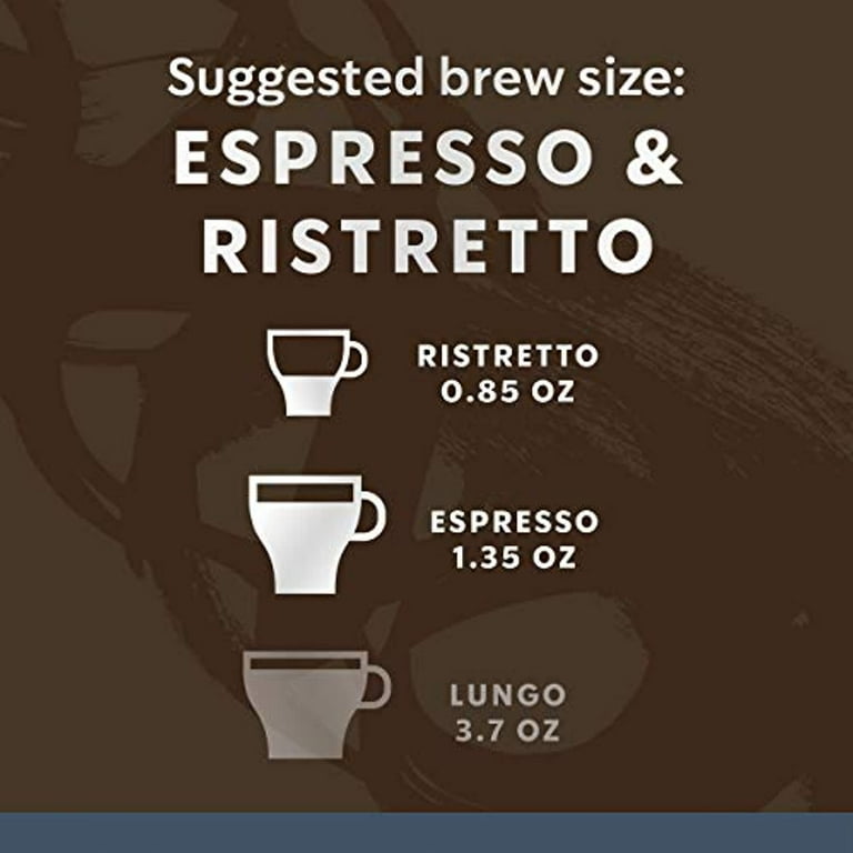 Starbucks by Nespresso Dark Roast Espresso (50-count single serve capsules,  compatible with Nespresso Vertuo Line System)