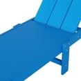 thumbnail image 4 of Modern Poly Reclining Chaise Lounge With Wheels, Pacific Blue, 4 of 12