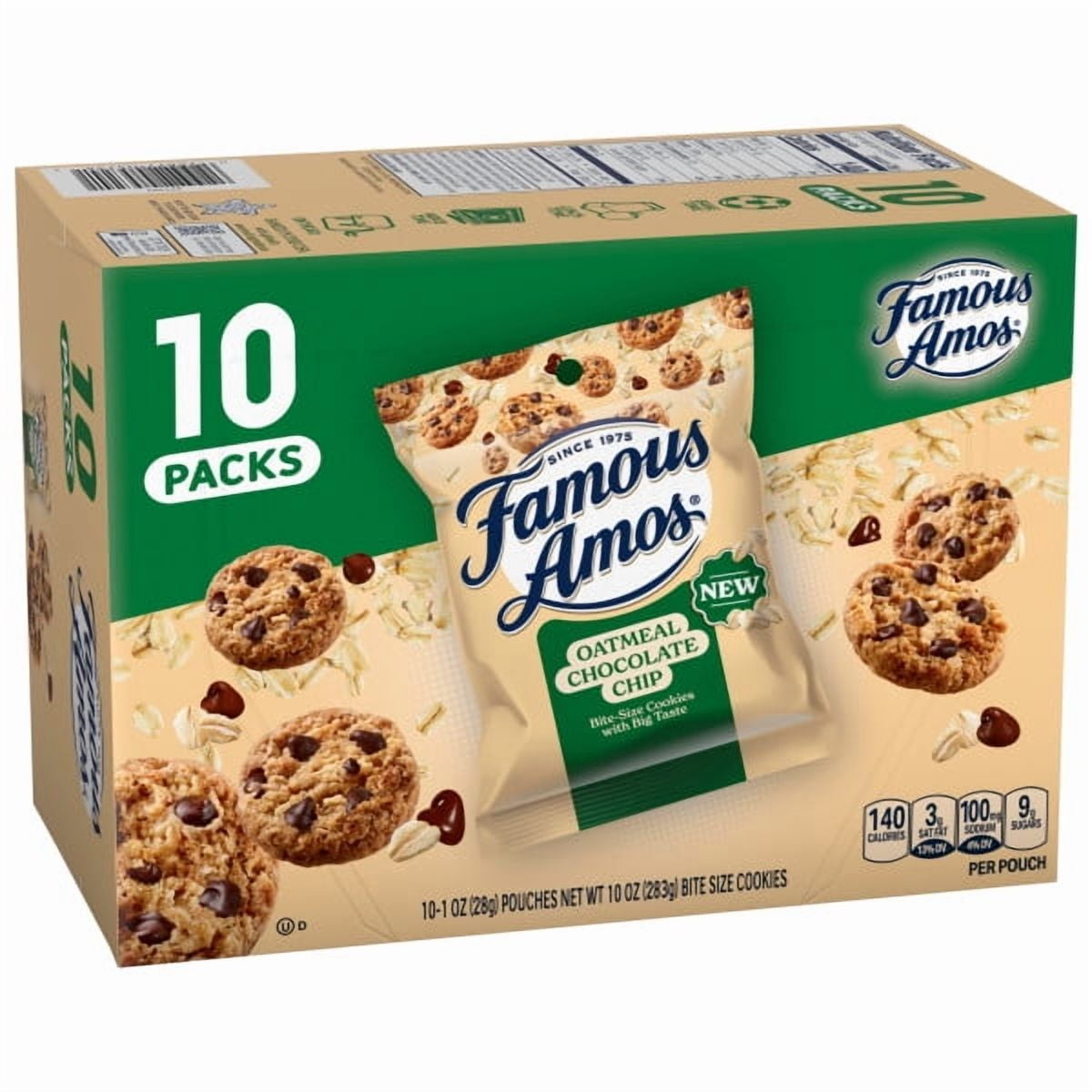 Famous Amos Oatmeal Chocolate Chip Cookies 10 Count