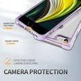 thumbnail image 6 of Dteck Case for iPhone SE 3/2 (2022/2020 Edition), iPhone 8 and iPhone 7, 4.7-Inch, Non-Yellowing Shockproof Phone Bumper Cover, Anti-Scratch Clear Back,Purple, 6 of 7