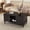 M-Black, variant on CBJCBJ Mid-Century Coffee Table,Living Room Center Table with 4-Door Storage and Open Storage, Brown