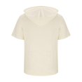 thumbnail image 4 of Pantalones para Hombres Cortos Casual Sólido Manga Corta Blusa con Capucha, Top de Bolsillo con Ajuste Suelto para Uso Al Aire Libre Y Diario, Tela de Poliéster, 4 of 9