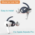 thumbnail image 4 of 5 Pairs Ear Cover Compatible with AirPods Pro Ear Tips,Anti-Drop Ear Hook Gel Headphones Earphones Protective Accessories Tips, 4 of 6