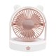 thumbnail image 1 of Adorable Bear Desk Fan con luz nocturna - Ventilador portátil USB de 3 velocidades para residencia y oficina, blanco de 15,8 cm, 1 of 8
