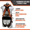 thumbnail image 2 of Malta Dynamics Razorback Elite MAXX Sternal D-Ring Harness, L-XL, 2 of 6