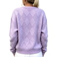 thumbnail image 3 of Stralyhd Womens Cardigan Sweaters Casual Button Down Crewneck Oversized Knitted Cardigan Long Sleeve Soft Fall Winter Outwear Cardigans S, 3 of 3
