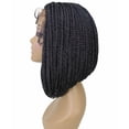 thumbnail image 3 of LUXLUXE Jayla Straight Braided 12 in Long Braided Wig, Beauty Heat Resistant Fiber ( Salt and Pepper Grey), 3 of 6