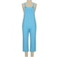 thumbnail image 4 of Pantalones de una pieza con tirantes rectos sueltos de lino y algodón de Color sólido informales para mujer Pompotops ulkah942667, 4 of 9