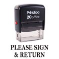 thumbnail image 1 of Printtoo PLEASE SIGN & RETURN Self Inking Rubber Stamp Office Stationary Stamp-Black, 1 of 1