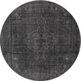 thumbnail image 1 of Ahgly Company Indoor Round Traditional Carbon Gray Persian Area Rugs, 3' Round, 1 of 6