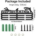 thumbnail image 2 of 1Set Keep Swimming Medal Hanger Display Rack Shakes Funny Medal Holder Iron Hook Frame Ribbon, 2 of 8