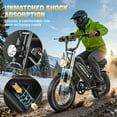 thumbnail image 6 of Electric Bike for Adults, 1000W 33MPH,48V/20Ah Electric Bike, 20" Fat Tire 7 Speed Mountain Bike UL2849, 6 of 7