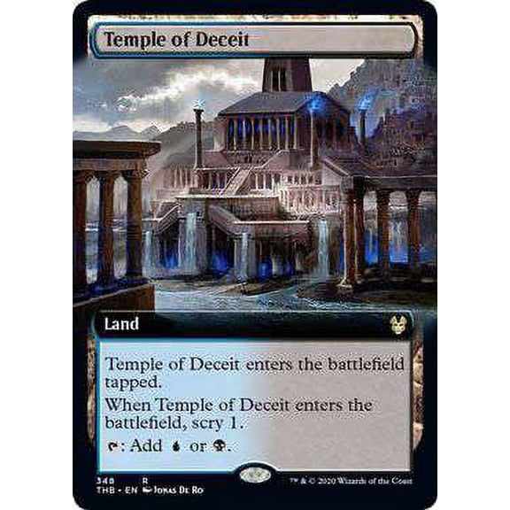 MtG Theros Beyond Death Rare Temple of Deceit (Extended Art) #348