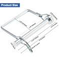 thumbnail image 2 of LAICAIW Wire Lock Pin, Shaft Locking Pin, Trailer Coupler Pin, 5/16 Inch Diameter x 2-3/4 Inch Square Lock Pins, with Quick Release Ring (10), 2 of 7