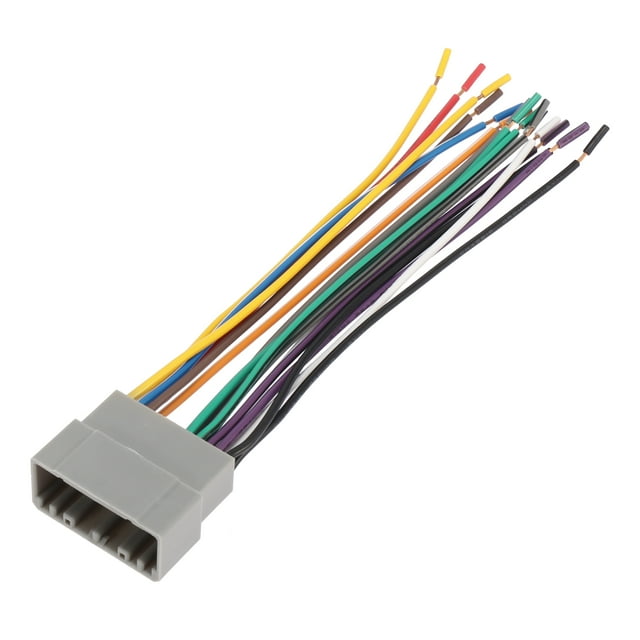 Unique Bargains 70-6502 Vehicle CD Player Wiring Harness Wire Radio Adapter Install Plug Gray for Chevrolet for Chrysler for Dodge
