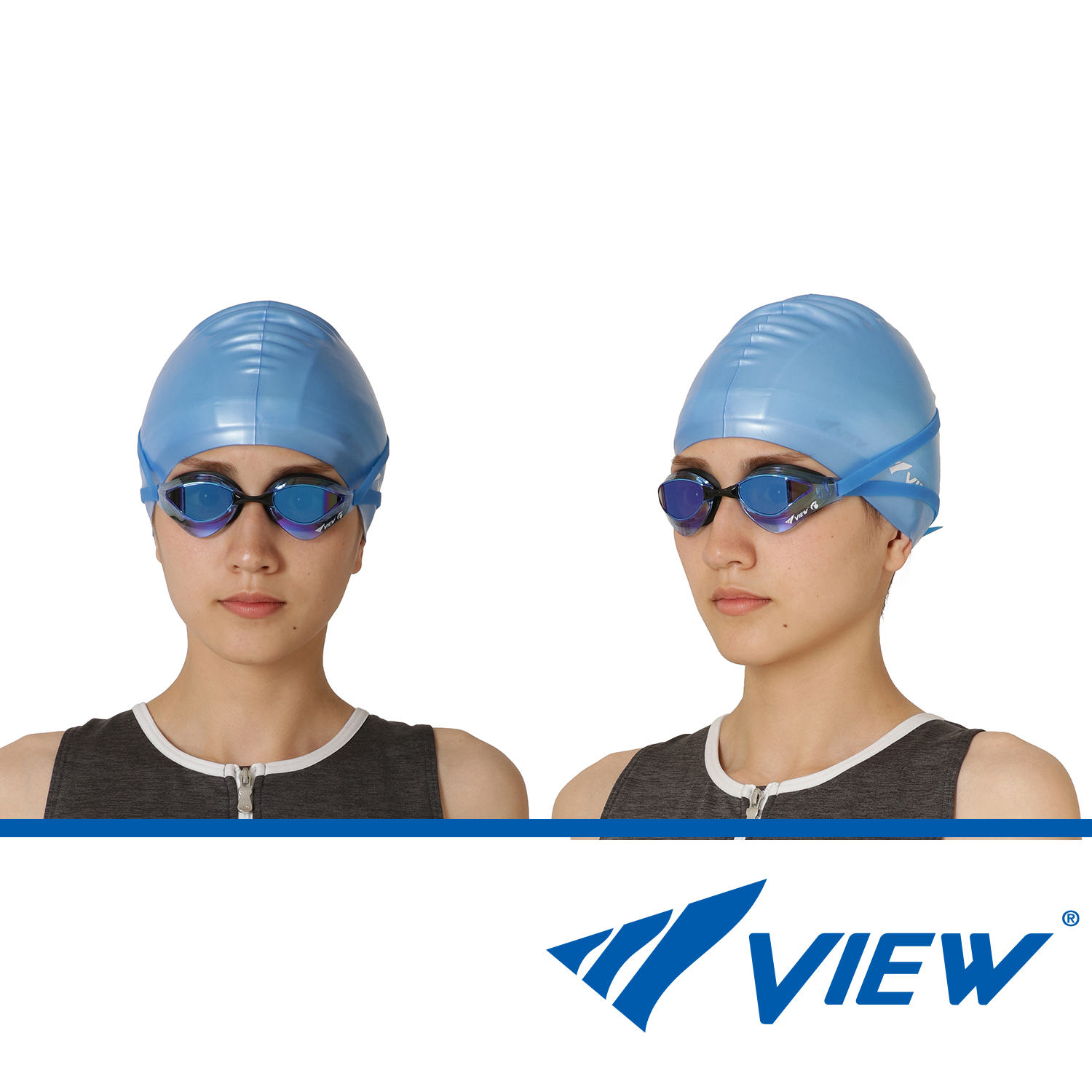 VIEW V8205 Y Swimming Mesh Cap, School Swimming Cap, Yellow