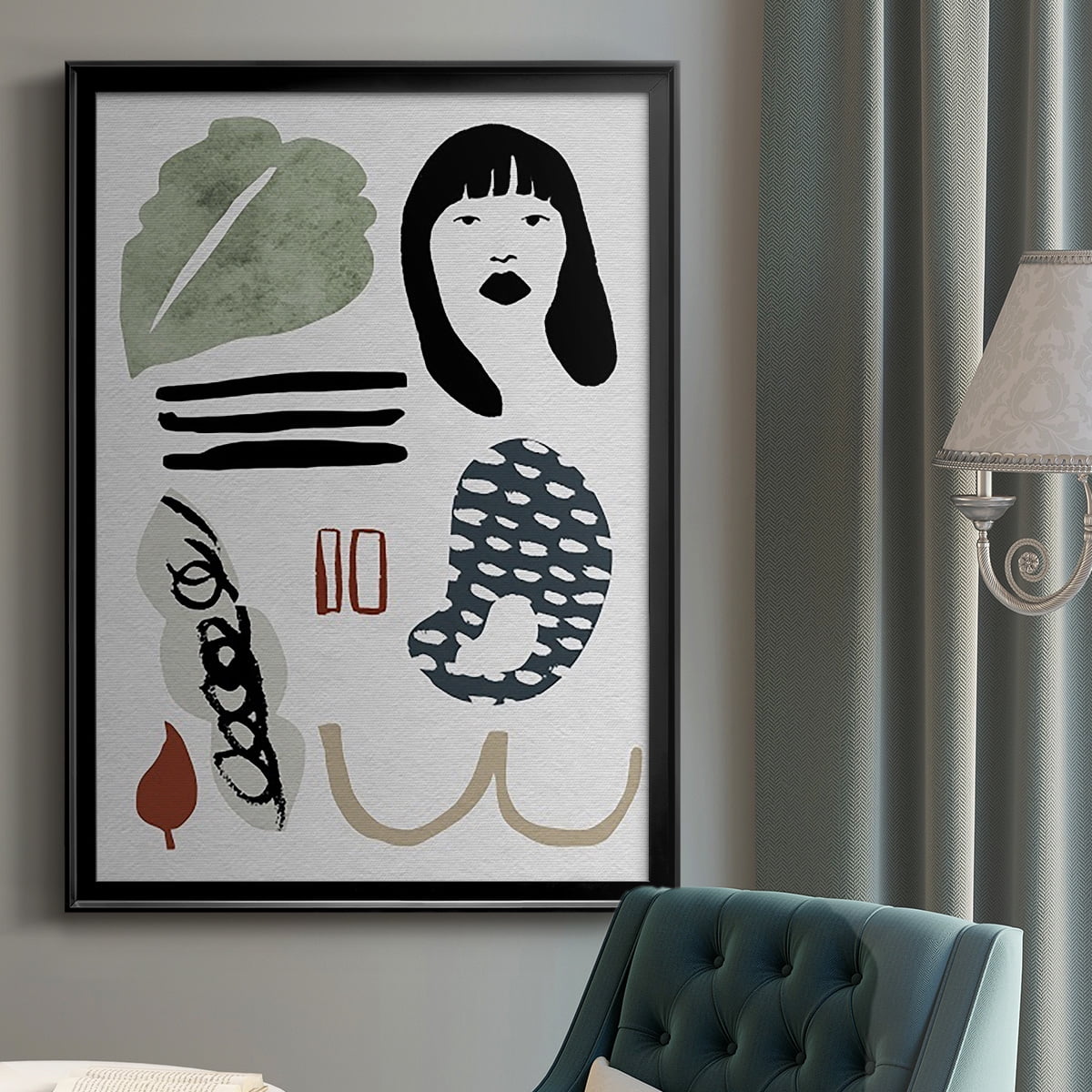 Collected Mindfulness II Premium Framed Print, in Gold, Black, or Silver - Ready to Hang